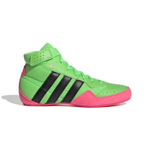 Kinder Ringerschuhe Adidas Havoc Plus - Grün/Schwarz/Pink