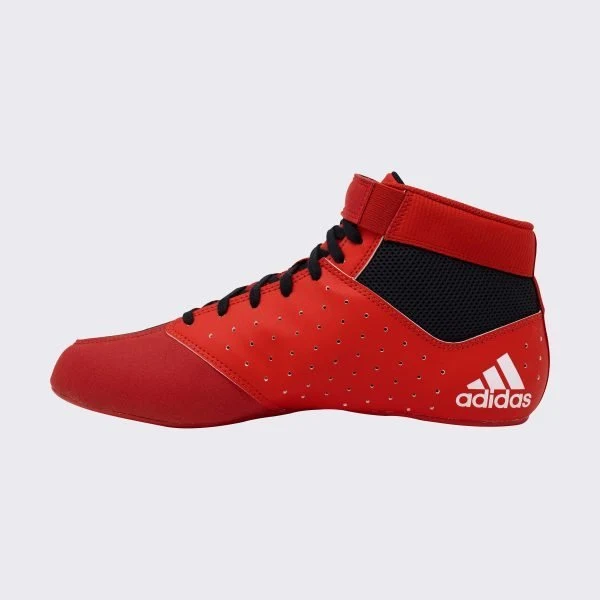 Ringerschuhe ADIDAS Mat Hog 2 - Rot/Schwarz - Bild 3
